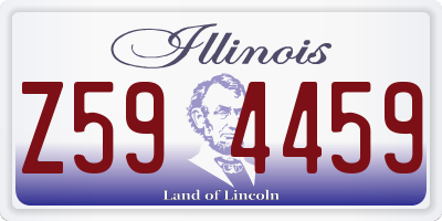 IL license plate Z594459