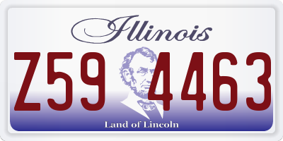 IL license plate Z594463