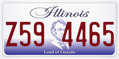 IL license plate Z594465