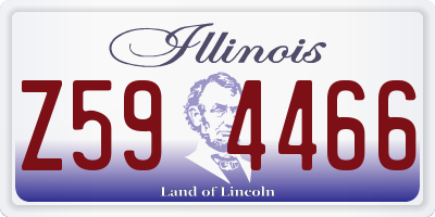 IL license plate Z594466