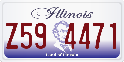 IL license plate Z594471