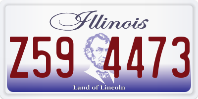 IL license plate Z594473