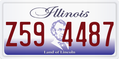 IL license plate Z594487