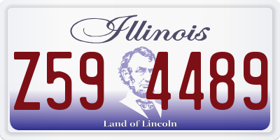 IL license plate Z594489