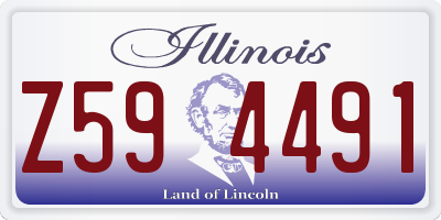 IL license plate Z594491