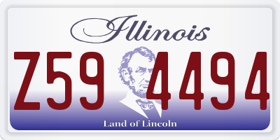 IL license plate Z594494