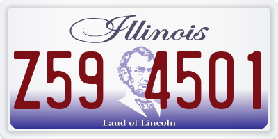 IL license plate Z594501