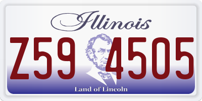 IL license plate Z594505