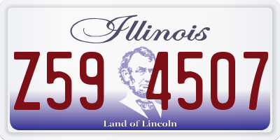 IL license plate Z594507