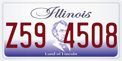 IL license plate Z594508