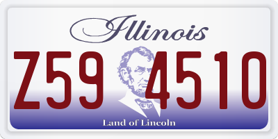 IL license plate Z594510