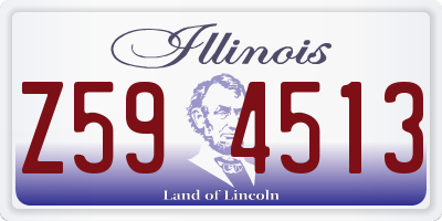 IL license plate Z594513