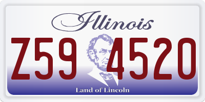 IL license plate Z594520