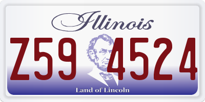 IL license plate Z594524