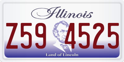 IL license plate Z594525