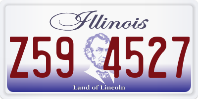 IL license plate Z594527
