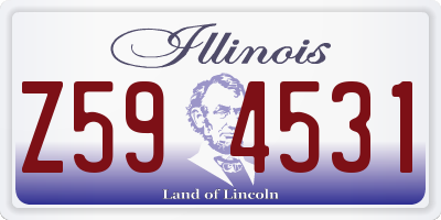 IL license plate Z594531