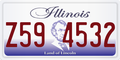 IL license plate Z594532