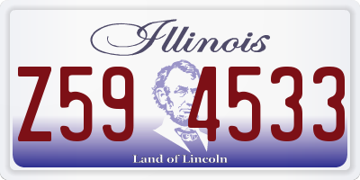 IL license plate Z594533