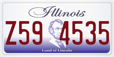 IL license plate Z594535