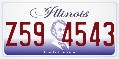 IL license plate Z594543