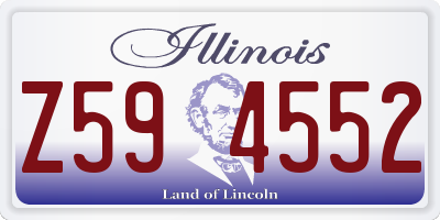 IL license plate Z594552