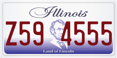 IL license plate Z594555