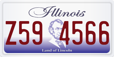 IL license plate Z594566