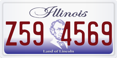 IL license plate Z594569