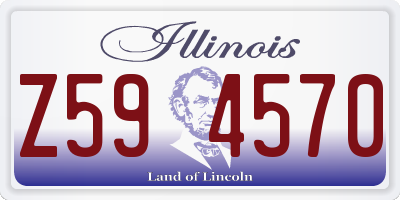 IL license plate Z594570