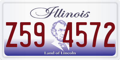 IL license plate Z594572