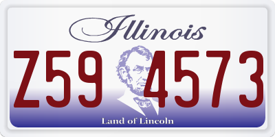 IL license plate Z594573