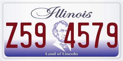 IL license plate Z594579