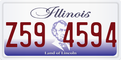 IL license plate Z594594