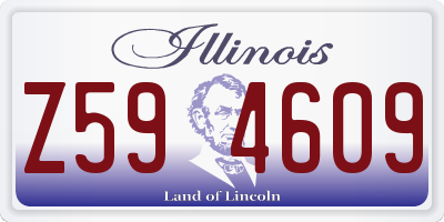 IL license plate Z594609
