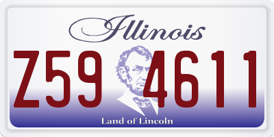 IL license plate Z594611