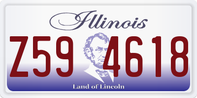 IL license plate Z594618