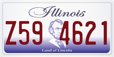IL license plate Z594621