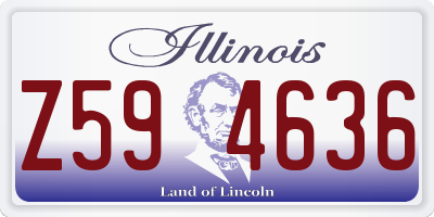 IL license plate Z594636