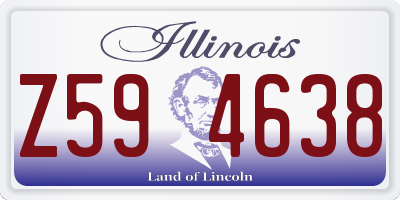 IL license plate Z594638