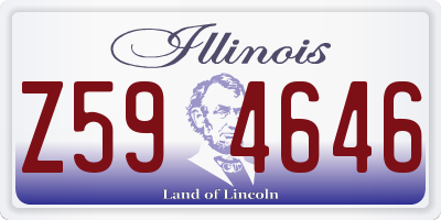 IL license plate Z594646
