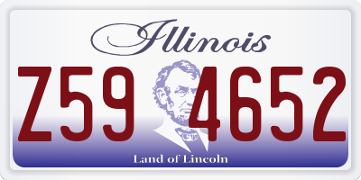 IL license plate Z594652