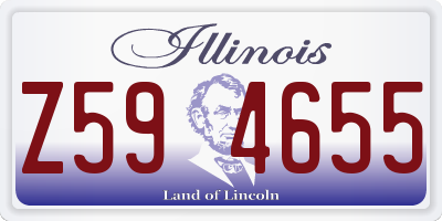 IL license plate Z594655