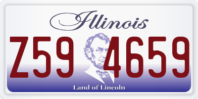IL license plate Z594659