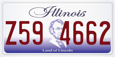 IL license plate Z594662