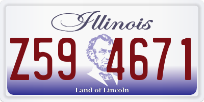 IL license plate Z594671