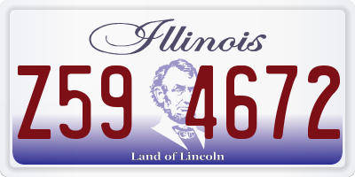 IL license plate Z594672