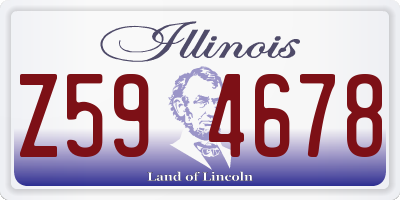 IL license plate Z594678