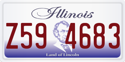 IL license plate Z594683