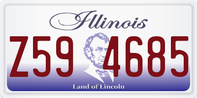 IL license plate Z594685